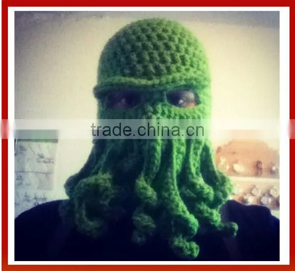 New Decorated Halloween Octopus Hats, Halloween 2015 Green Decorated Halloween Octopus Hats,Green Santa Hats