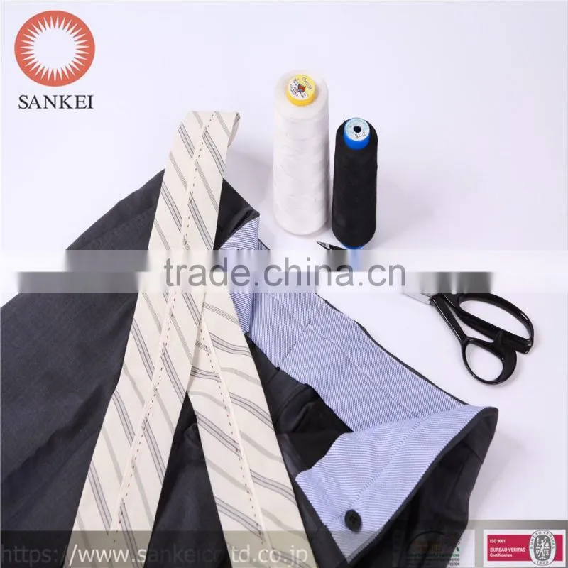 the waist lining band, it is made of fabric, resin interlining and anti-skid tape.MSDLB175-P-W(1147)