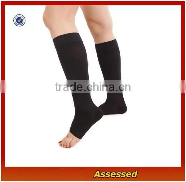 Men's Recovery Knee High Open-Toe Compression Sleeves /Graduated 15-21mmHg Support Compression socks nurses ---AMY11054