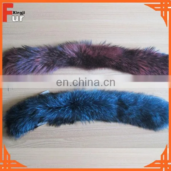 Black Raccoon Fur Trimming