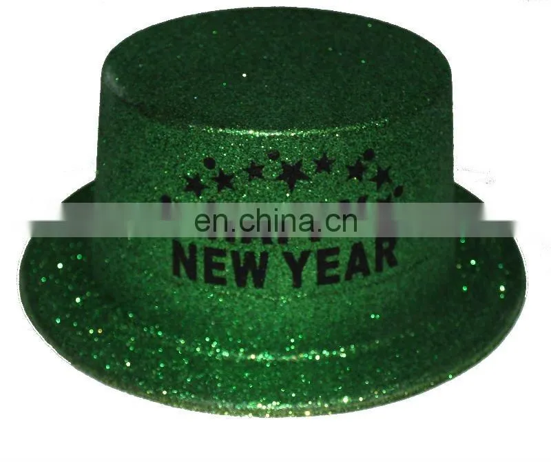 04603A Red PVC glitter top hats