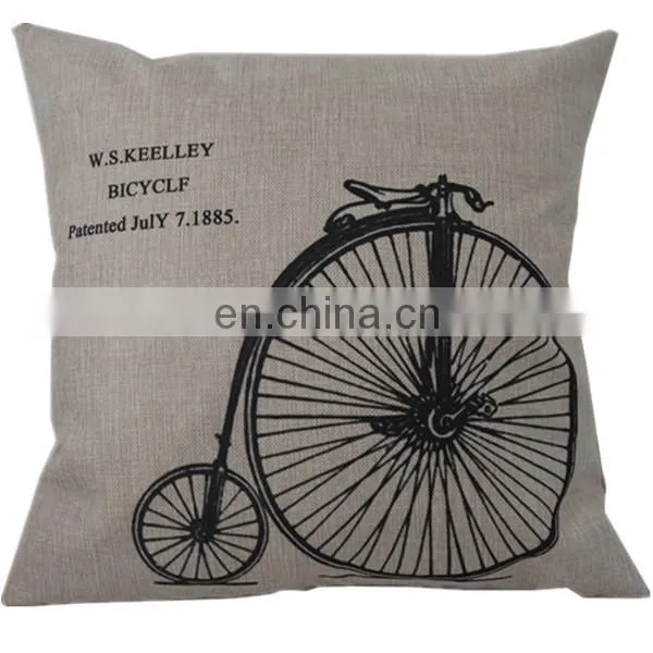 Handmade custom cheap throw sofa chair cushion cover 50x50 fashion digital decorative linen pillow cover