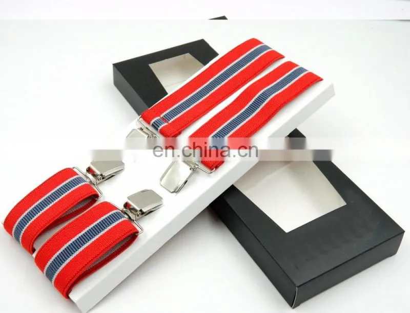 Yiwu wholesale fashion X shape Jacquard braces suspenders for men custom suspenders men's suspenders