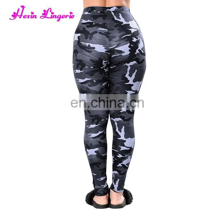 2017 Summer Women Sports Leggings Camouflage Gray Oem Yoga Pants