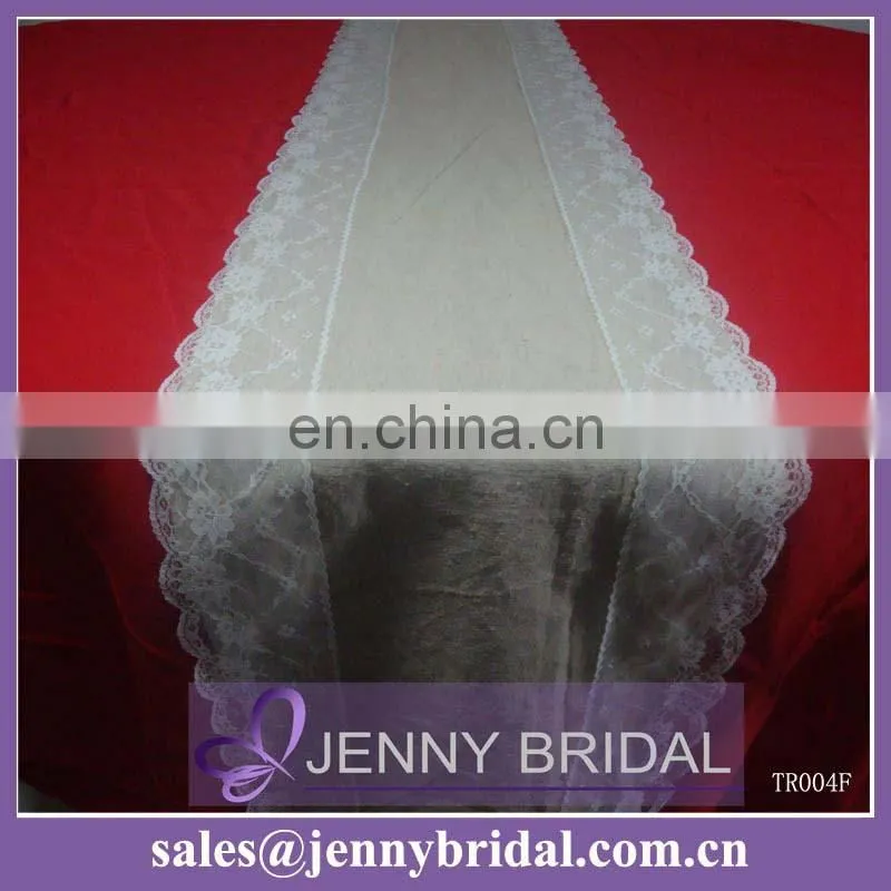 TR016A Jenny bridal hot sale burlap table runner
