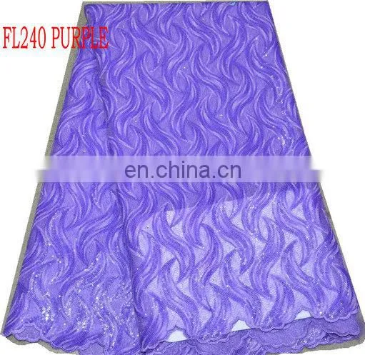 african french lace with sequins(FL210 red )