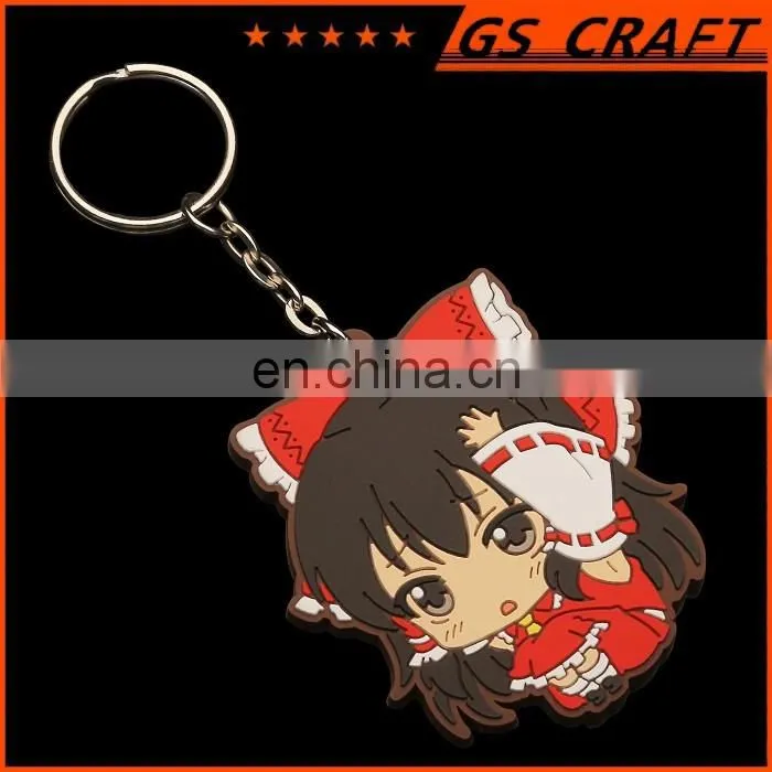 Rubber/soft pvc keychain/rubber souvenir