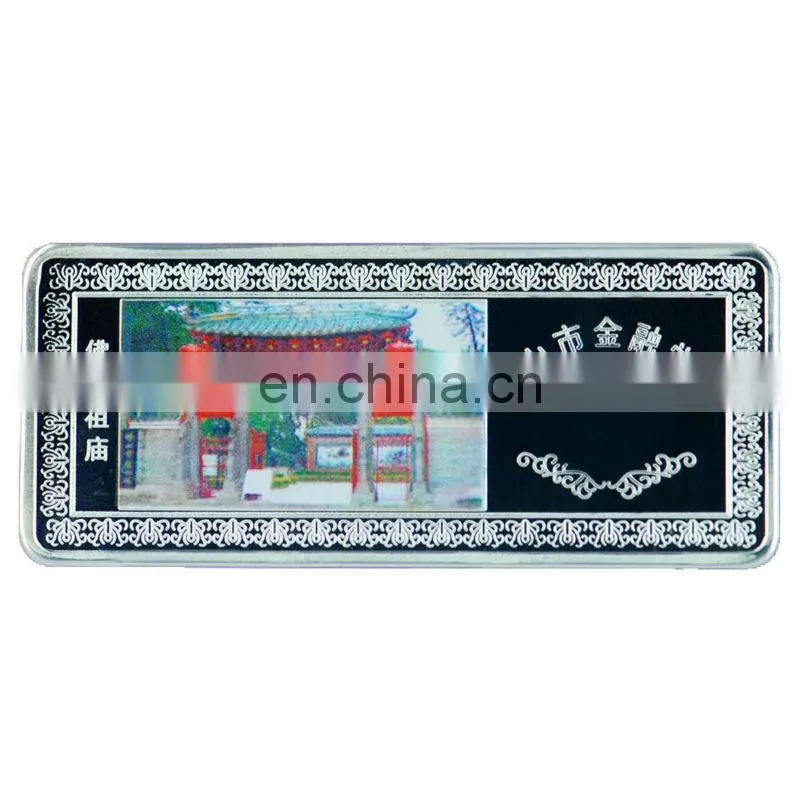 souvenir gold plating silver bar fake colletctive gold bar