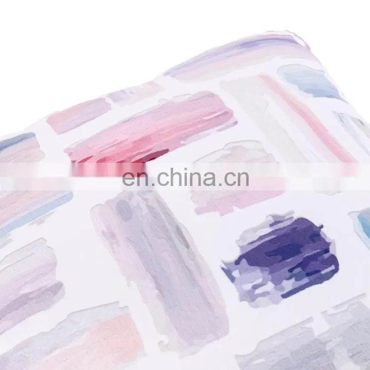 Winning designs Brush Painting art printed velvet cushion/decorative throw pillows