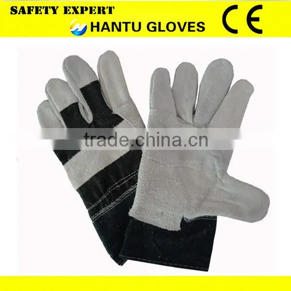 cow boy cow split leather glove, full palm