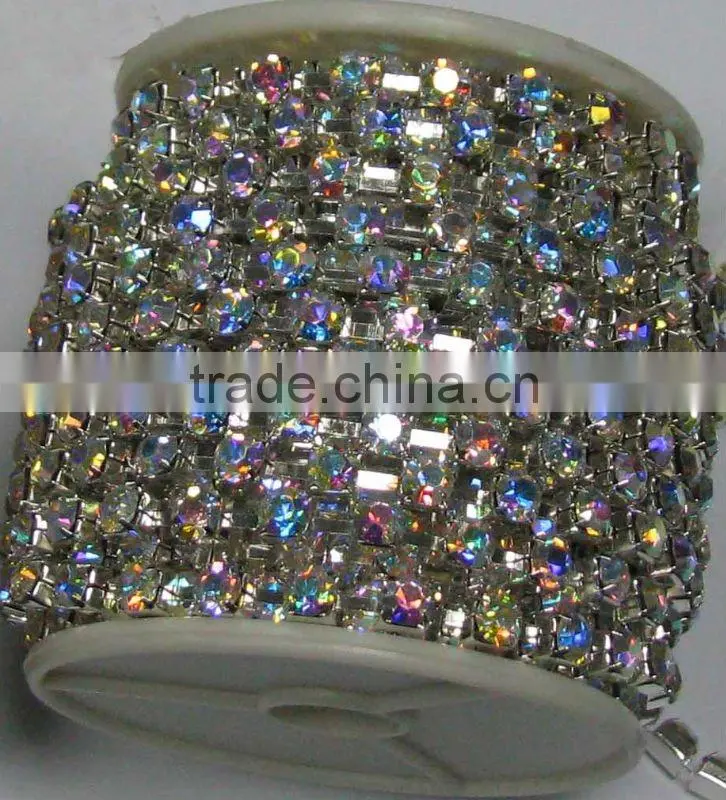 china roll cup chain rhinestone;roll cup rhinestone chain;roll rhinestone cup chain