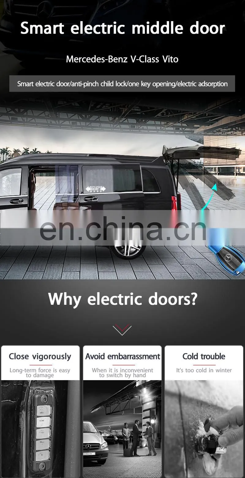 Auto Spare Parts for Mercedes benz Vito Electric Side Sliding Door Auto Middle Sliding Door for Car
