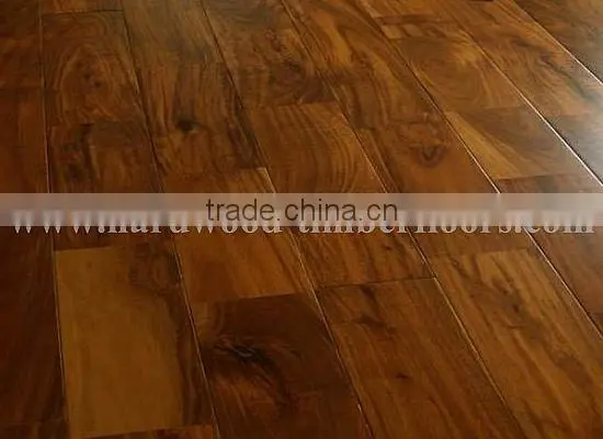 exotic wood floor acacia UV lacquer indoor