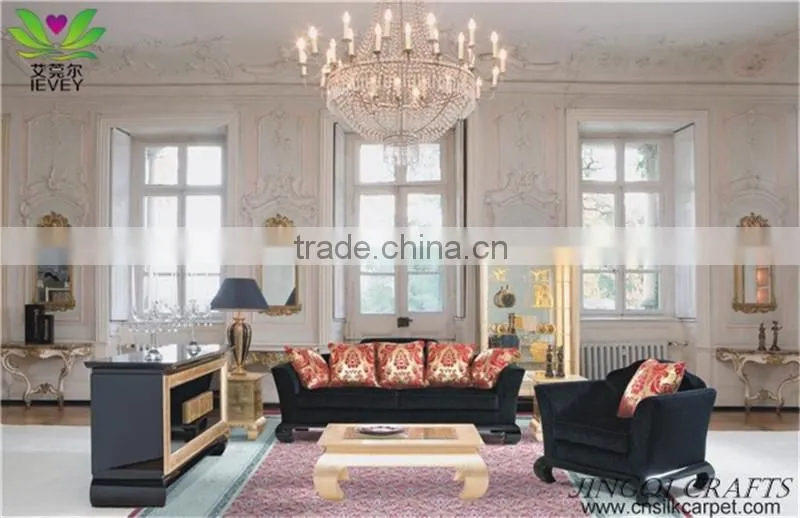 luxury room decoration pure handmade turkish silk carpet 9.3*12.25ft