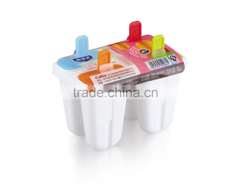 6 X Ice Mold Maker Orange shap ice cube tray Popsicle Mold