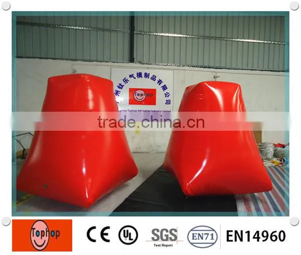 New Arrival Plato PVC Tarpaulin Inflatable Cheap Paintball Bunkers for Sports Activities