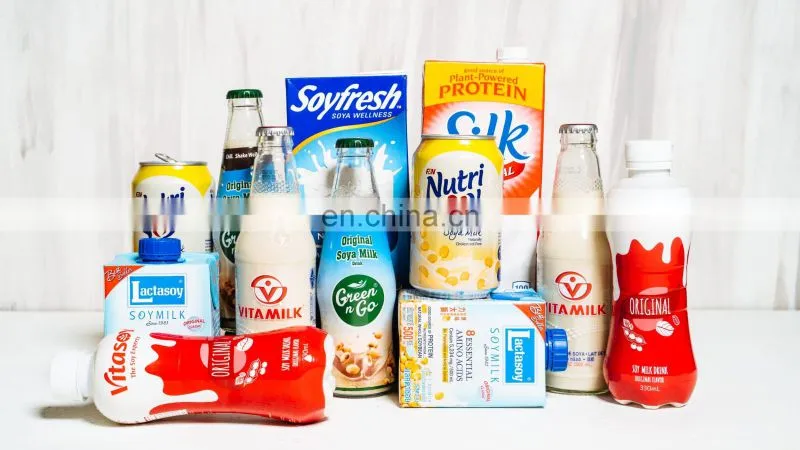 Factory Complete flavored soy milk & tofu processing plant soymilk making machine equipment soya milk production line
