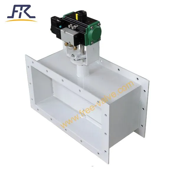 5757 Pneumatic square type butterfly valve