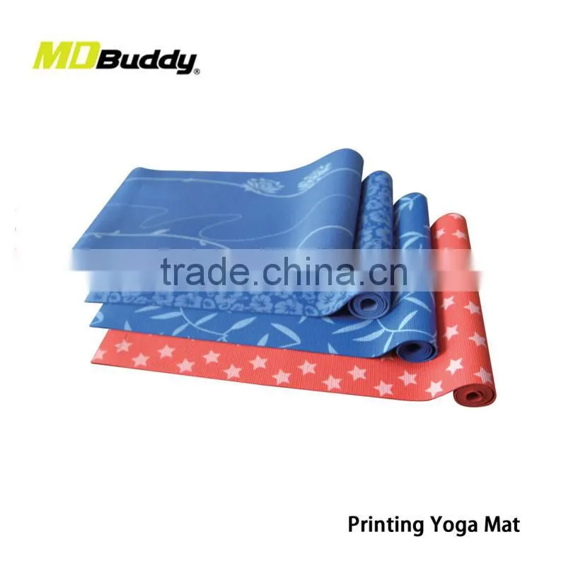 Hot sale factory pvc printed cheap yoga mat