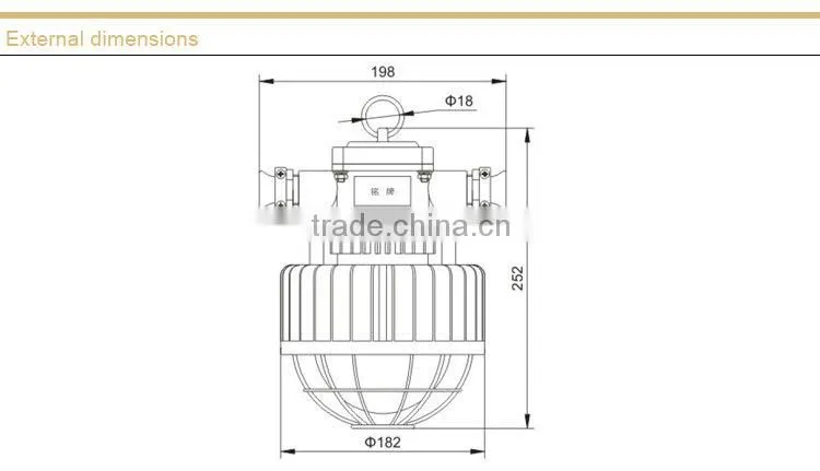 Mining flameproof LED roadway lights