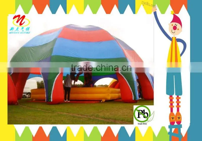 Portable planetarium inflatable dome tent in green