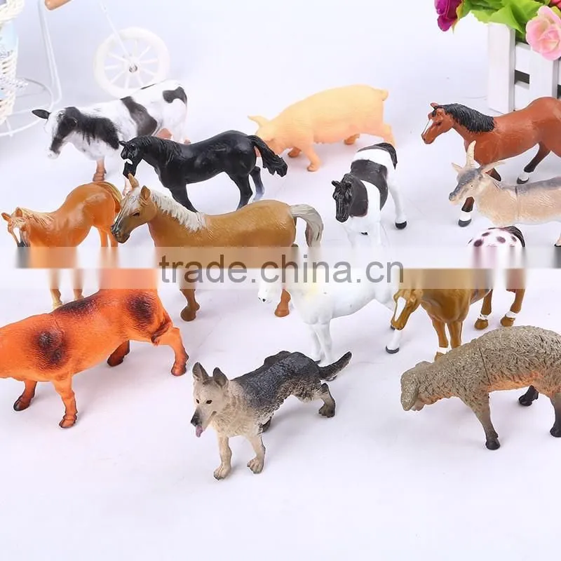 Wholesale plastic animal figurines horse Zoo Animal Horse