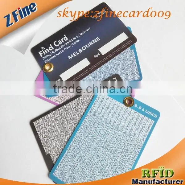 zfine custom luggage identification tag print 2 part snap-off pvc card