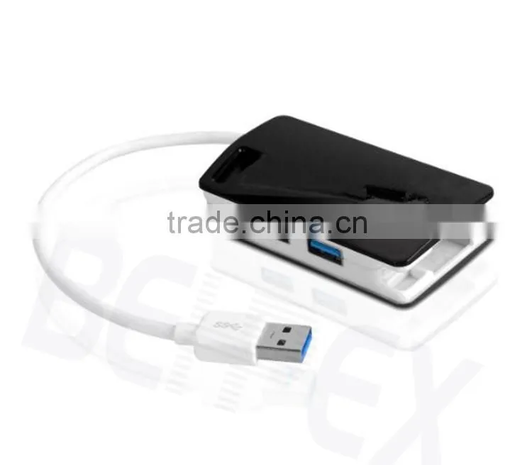 Box Shape Tablet USB Hub Travel Power Charger Adapter with 4 Port