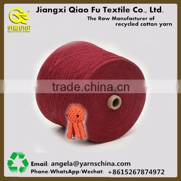 OE recycled polyester cotton blend yarn pet rope yarn handmade pet toys