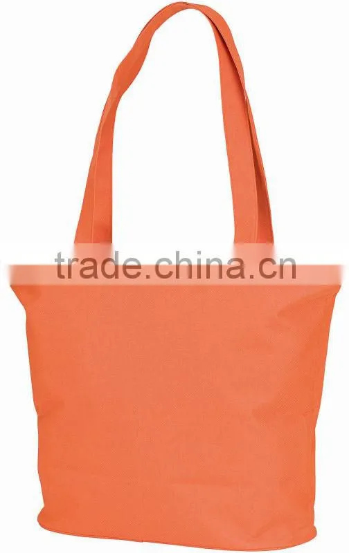 Custom polyester reusable shopping bag, beach bag