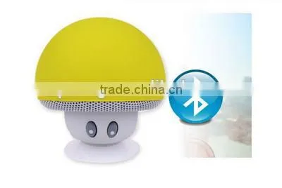 cartoon mushroom head sucker mini portable bluetooth speaker phone tablet bracket outdoor small acoustics For samsung iphone HTC