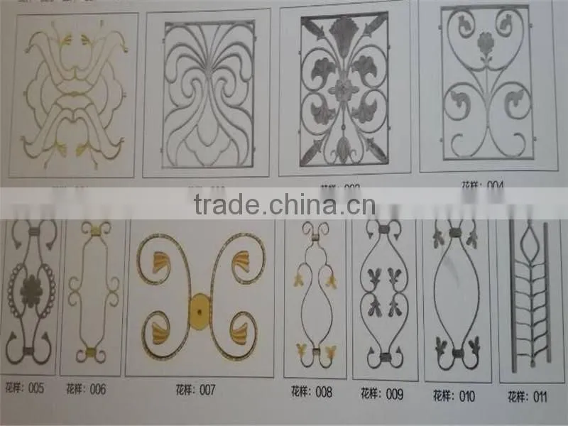 Free sample galvanized steel pipe balcony railing