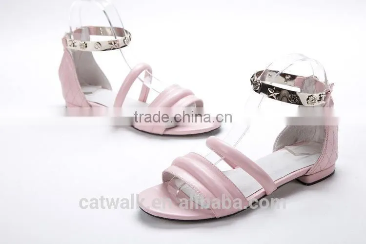 elegant style 2015 hot sale flat sandals women casual shoes latest design rubber shoes