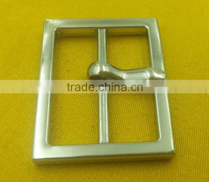 Customized Logo rectangle shape metal buckles with prong For belt -- MD4623