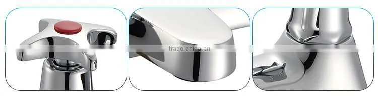 Foshan Welly Modern Double Rotary Handle Bath Filler