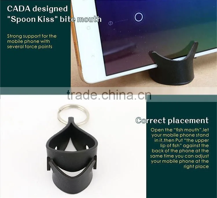 Cute Keyring Mobile phone,keychain with stand function for phone ,Keychain Cell Phone Cradle