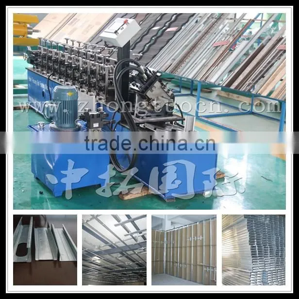C U and Z plasterboard roll forming machine 0.4-0.6 mm C U and Z plasterboard roll forming machine