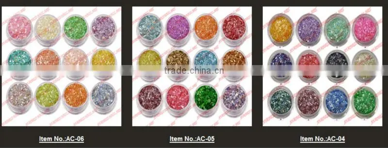 Hot ! crushed shells-nail art, #AG-110