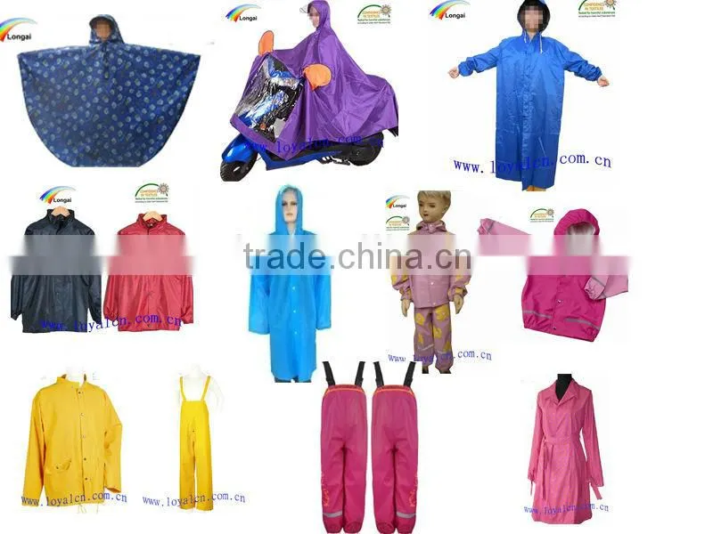 kids polyester raincoat sewing pattern