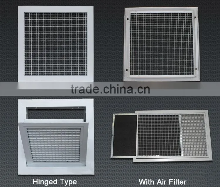 aluminum eggcrate return air ceiling air conditioner grille