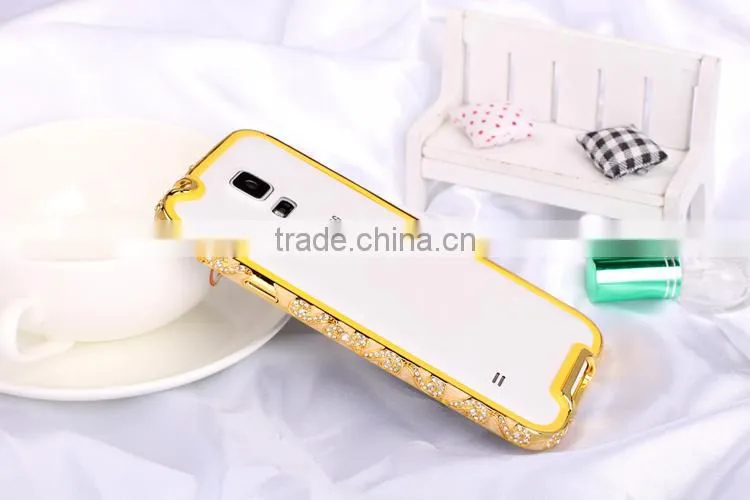 Funky Mobile Phone Metal Case/TPU Inlaid Phone case for Samsung S5