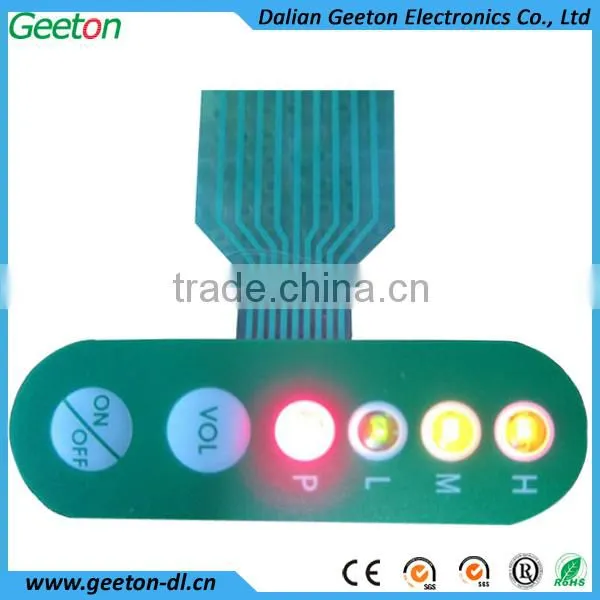 Waterproof One Button and LED Membrane Switch Manufacturer