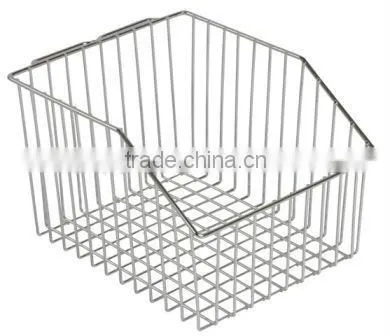 Chrome Wire Wall Panel Basket
