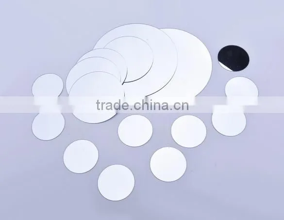 Red&silver Circle 3D Wall Sticker Modern Design Fashion Mirror DIY Wall Stickers SV010965