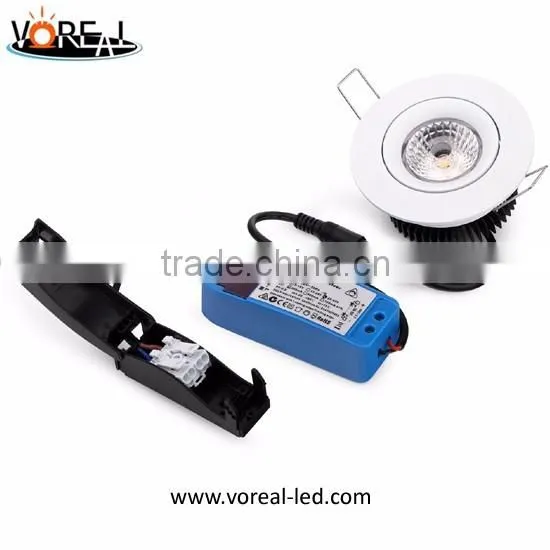 3.5inch led downlight extra warm white led cob dimmable downlighting with angle 24/38/60 degree