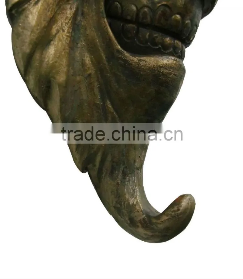 Wall decor resin craft animal figure with hook