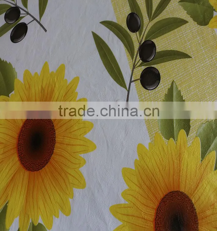 PVC compound non-woven fabric tablecloth with lace