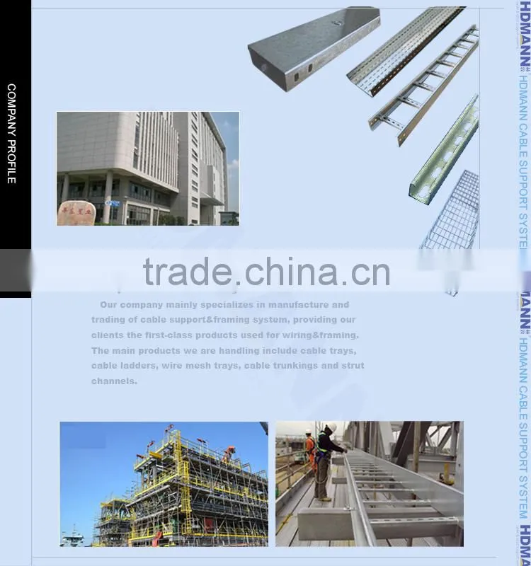Powder coated galvanized steel trunking