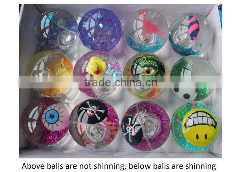 2015 quality products factory wholesale custom flashing bouncing balls with flashing light