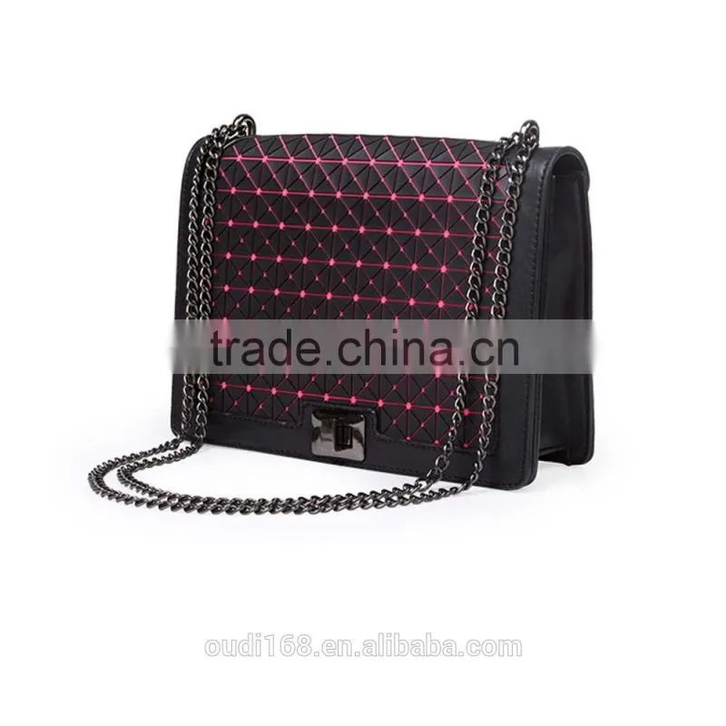 High quality metal decorate handbag accessories metal bag turn lock